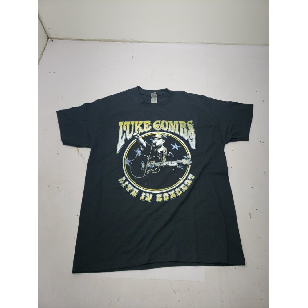 Luke Combs Black Live In Concert 2021 Tour Graphic T-shirt Size XL Gildan